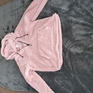 Fuzzy pink PINK zip up